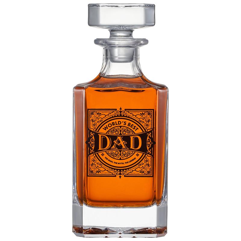 Personalized Fod Dad Whiskey Decanter Gift Set