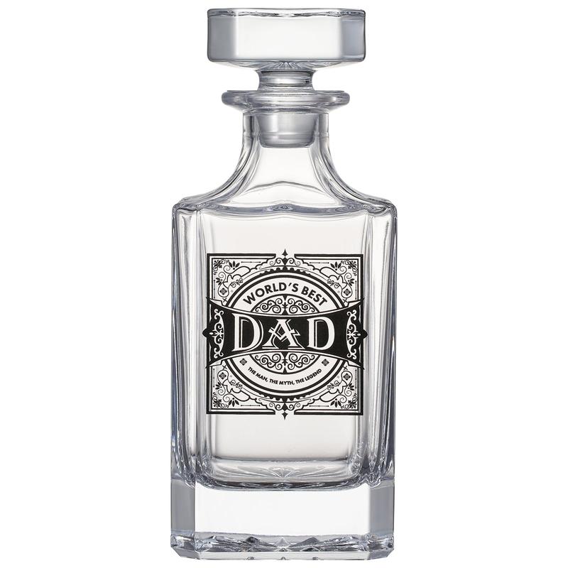 Personalized Fod Dad Whiskey Decanter Gift Set