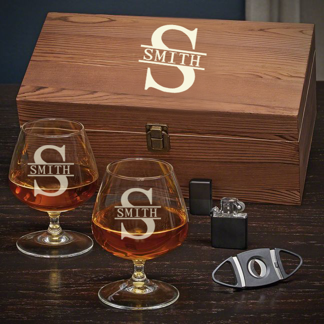 Cognac Glasses Set, PERSONALIZED COGNAC GIFT