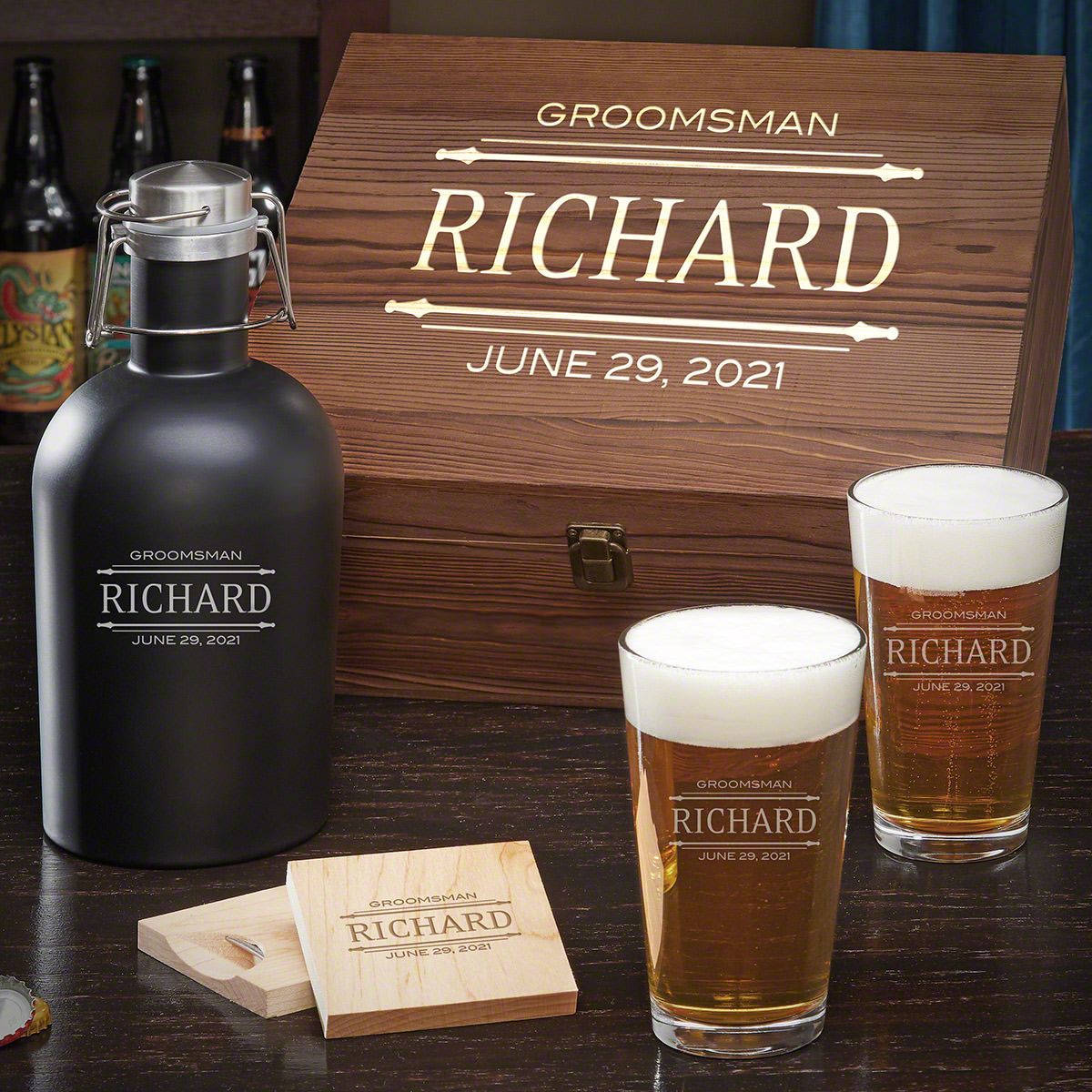 Personalized Beer Gift Set