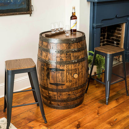 Deluxe Refurbished Whiskey Barrel Cabinet