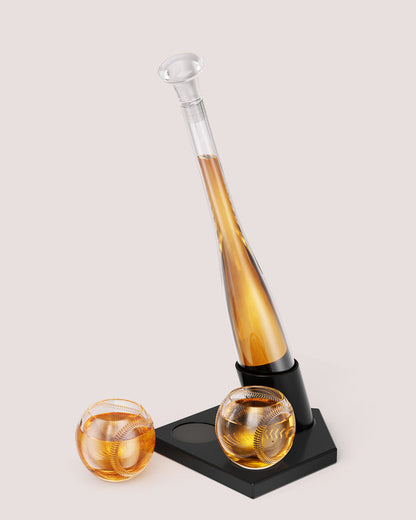 Baseball Bat 20 Oz Whiskey Decanter Set, Gift For Men, Coach, Boyfriend