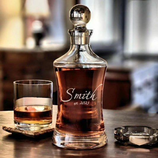 Personalized Hourglass Decanter | Arlo