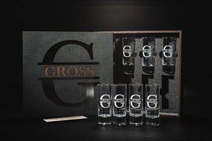 Custom Tequila Shot Glasses, Personalized Vodka Glass Set