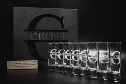 Custom Tequila Shot Glasses, Personalized Vodka Glass Set