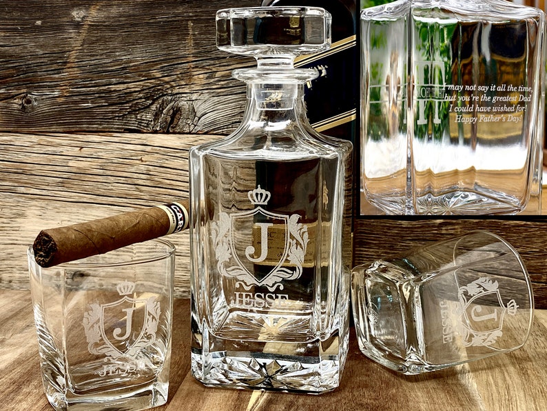 Whiskey Lover Father's Day Gifts for Dad - Gift for Husband, Dad Gifts Decanter Whiskey Glasses