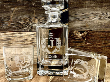 Whiskey Lover Father's Day Gifts for Dad - Gift for Husband, Dad Gifts Decanter Whiskey Glasses