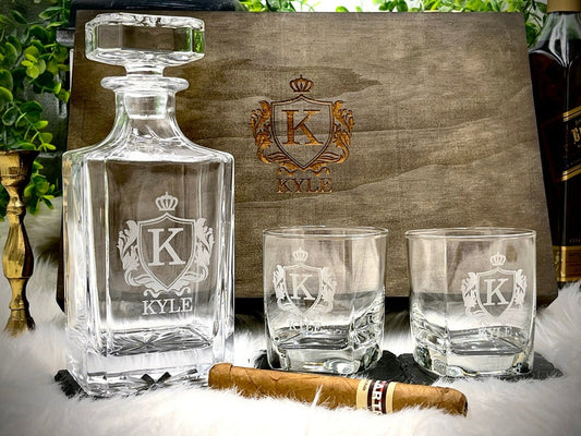 Whiskey Lover Father's Day Gifts for Dad - Gift for Husband, Dad Gifts Decanter Whiskey Glasses