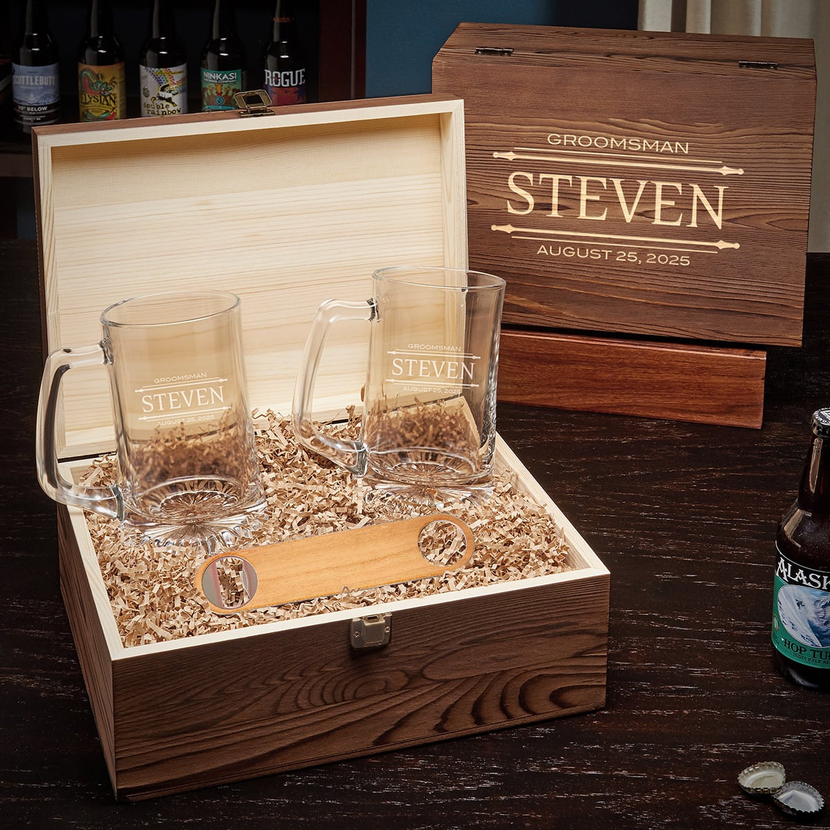 Personalized Beer Gift Set for Groomsmen