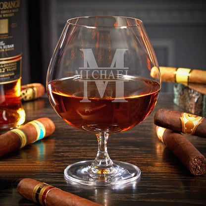 Custom Cognac Glasses Set - Ebony Box